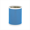 8 Qt. Round Waste Basket (Process Blue)